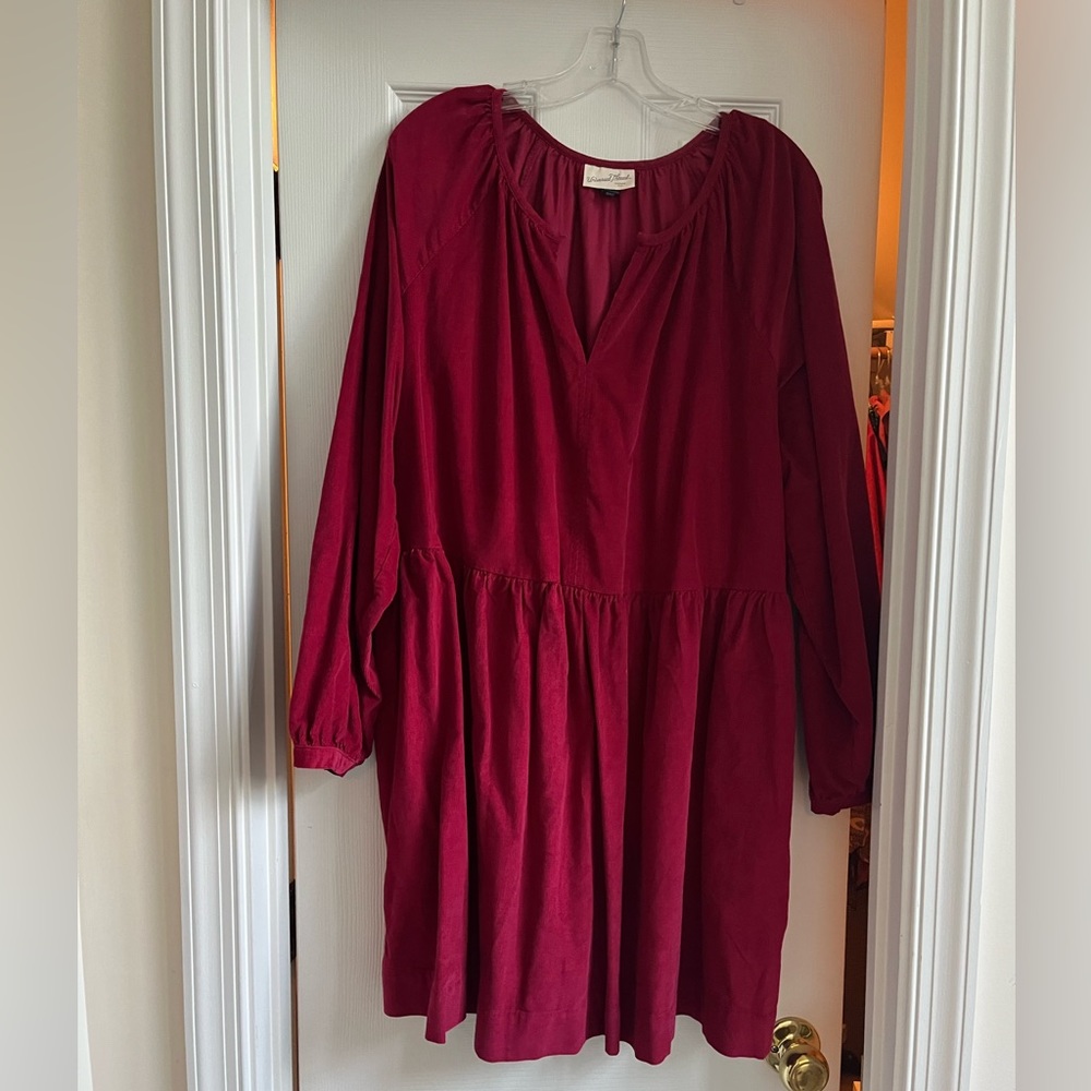 GUC Universal Thread Berry Corduroy Dress Size XXL